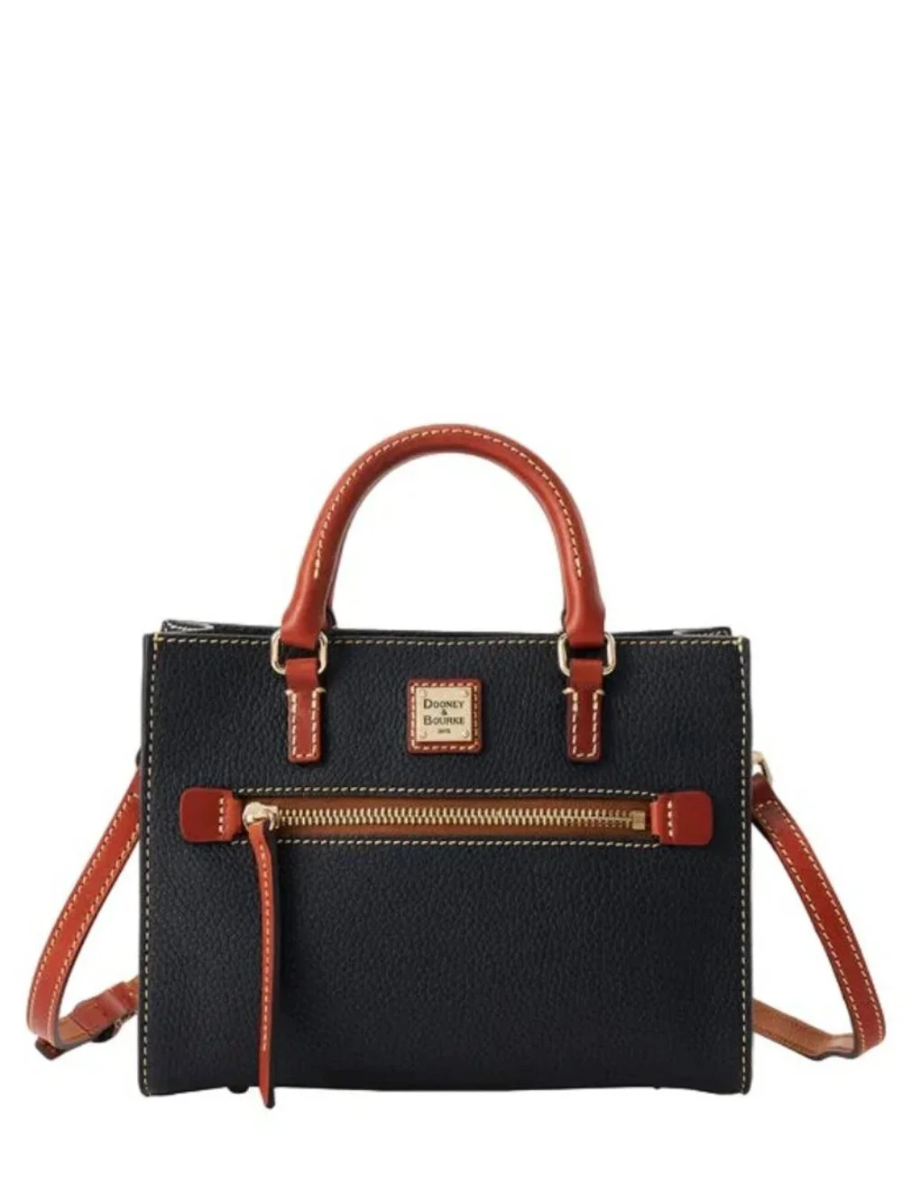 Dooney & Bourke Pebble Grain Mini Zip Janine Crossbody Handbag NEW